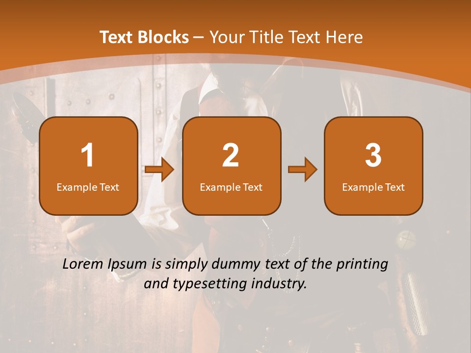 Cyborg Gravure Ornement PowerPoint Template