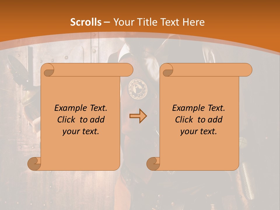 Cyborg Gravure Ornement PowerPoint Template