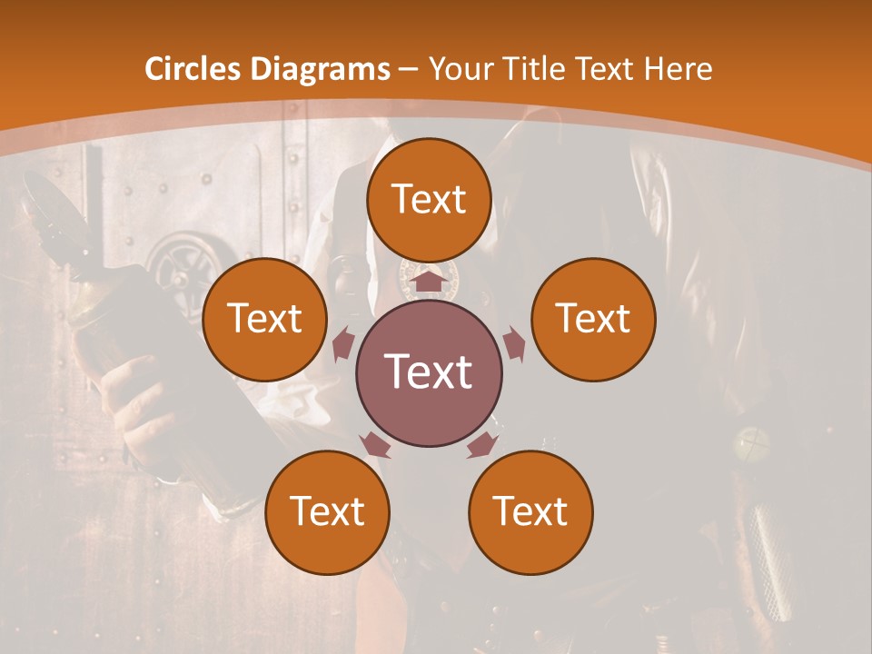 Cyborg Gravure Ornement PowerPoint Template