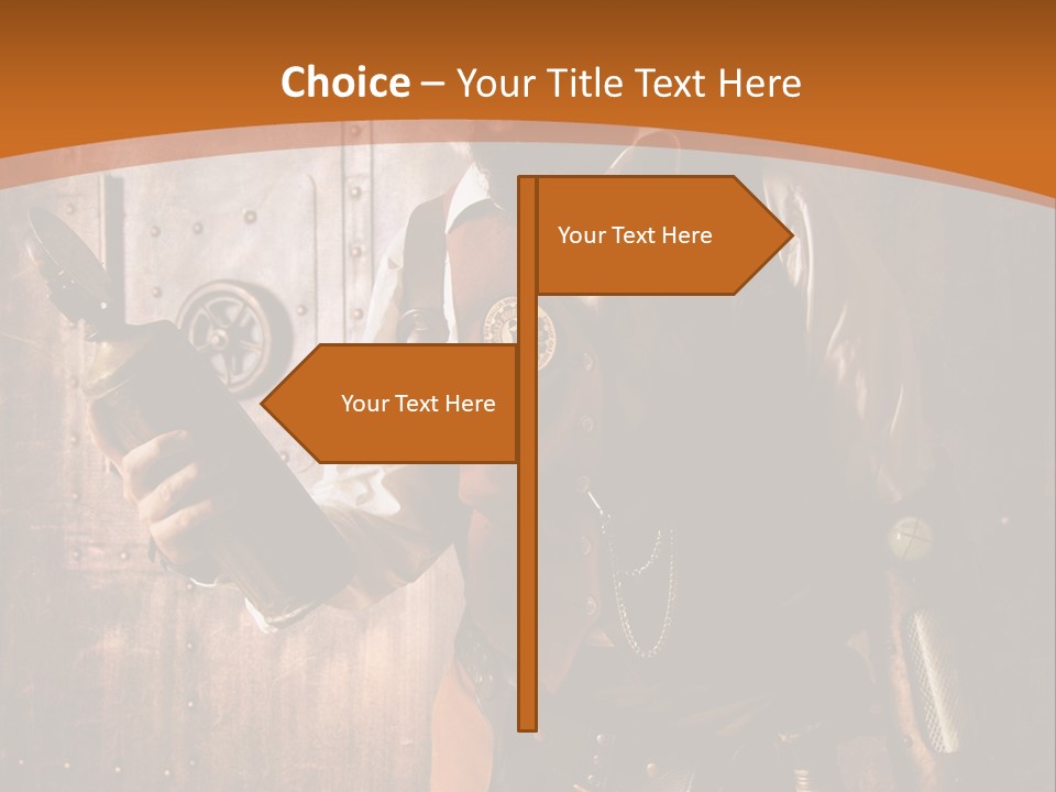 Cyborg Gravure Ornement PowerPoint Template