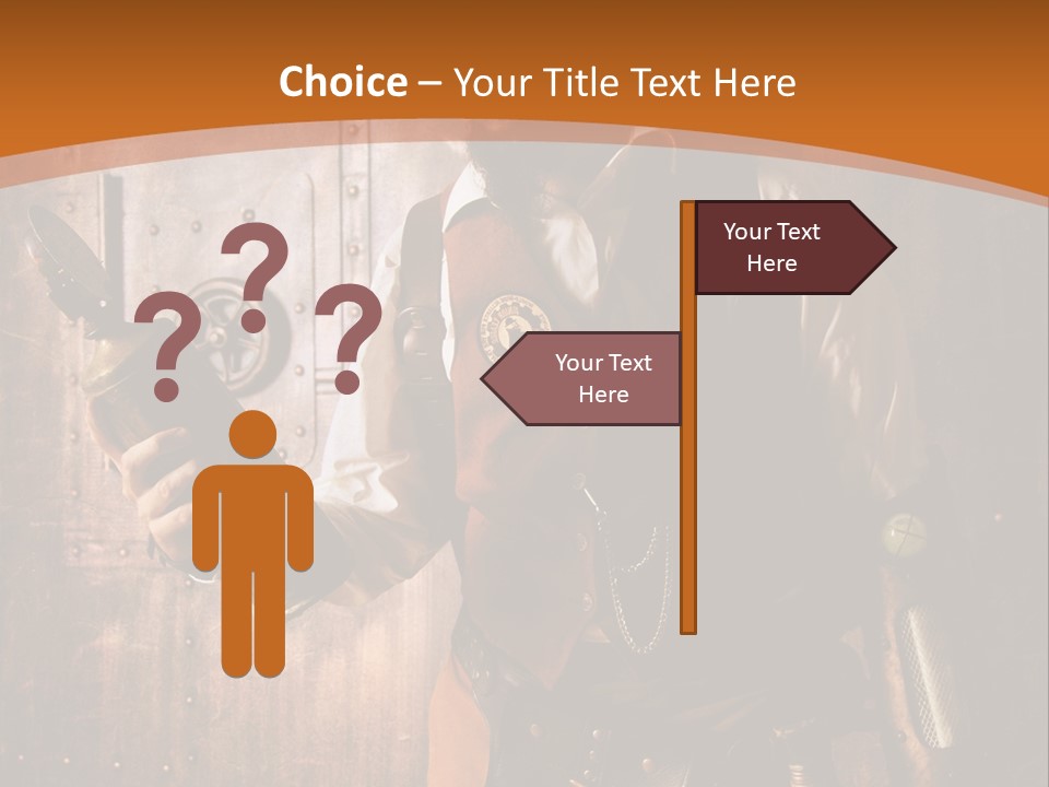 Cyborg Gravure Ornement PowerPoint Template