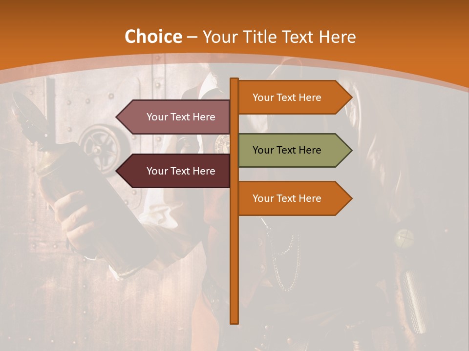 Cyborg Gravure Ornement PowerPoint Template