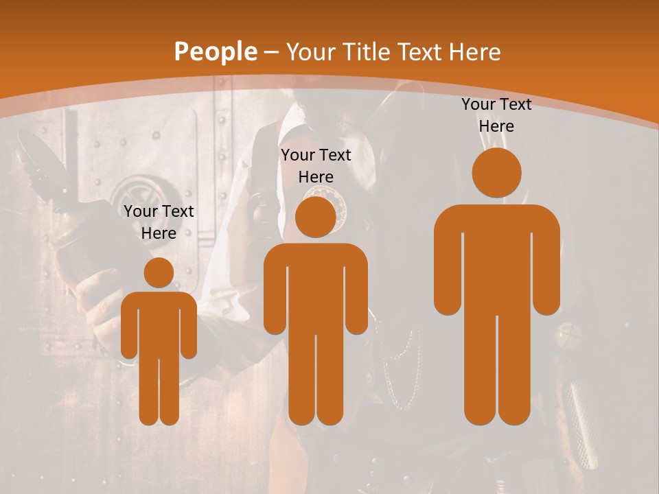 Cyborg Gravure Ornement PowerPoint Template