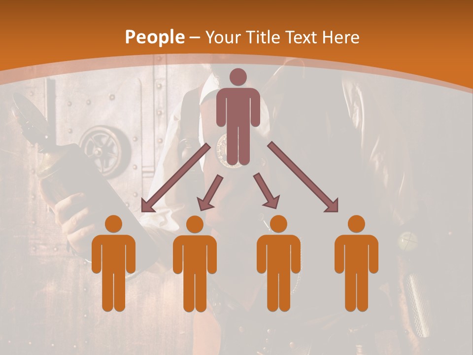 Cyborg Gravure Ornement PowerPoint Template