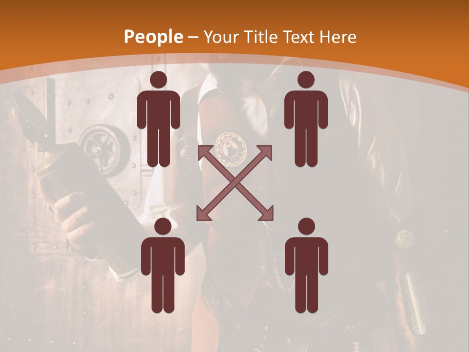 Cyborg Gravure Ornement PowerPoint Template