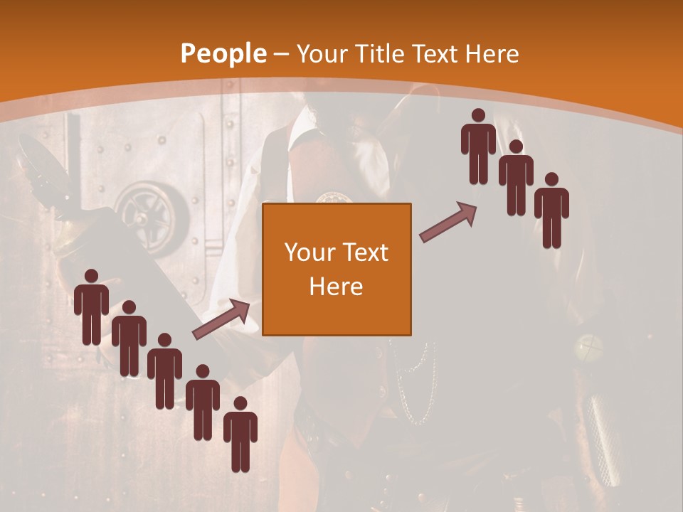 Cyborg Gravure Ornement PowerPoint Template