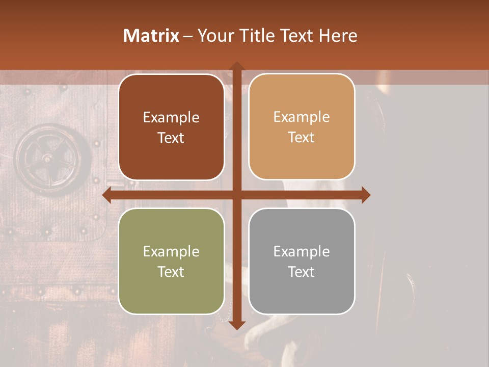 Cyborg Homme Guerrier PowerPoint Template