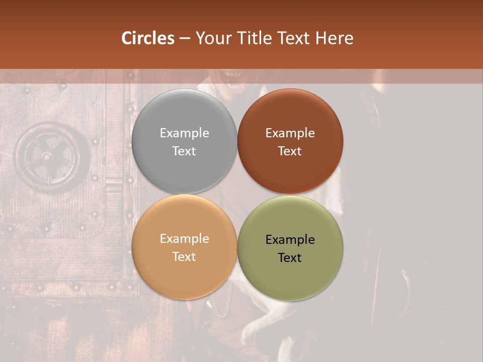 Cyborg Homme Guerrier PowerPoint Template