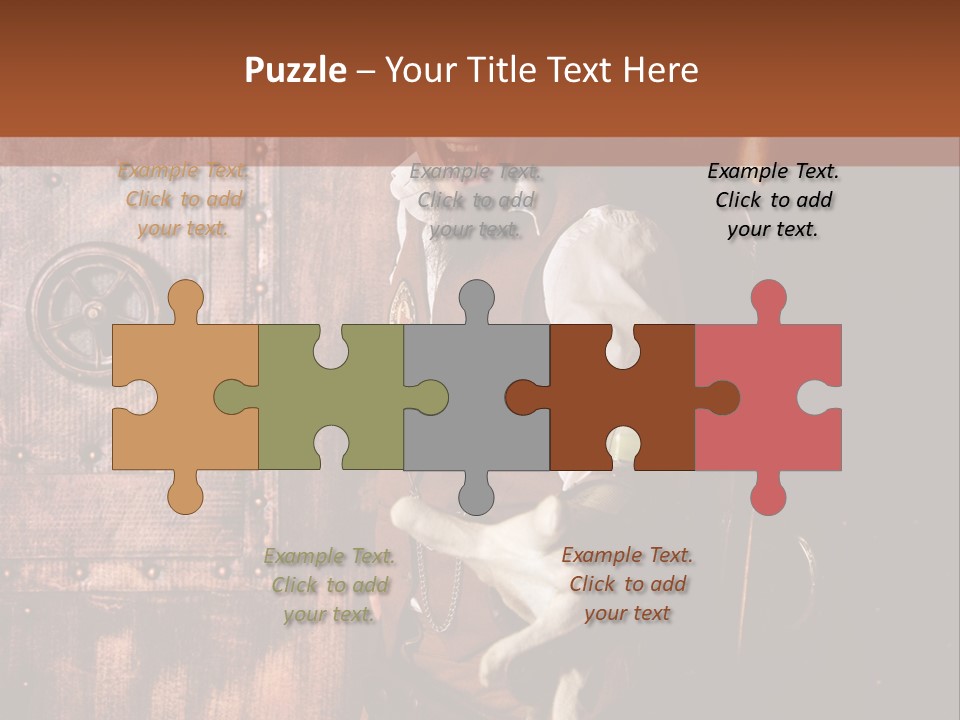 Cyborg Homme Guerrier PowerPoint Template