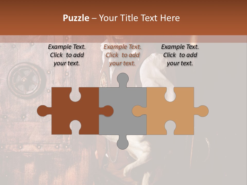 Cyborg Homme Guerrier PowerPoint Template