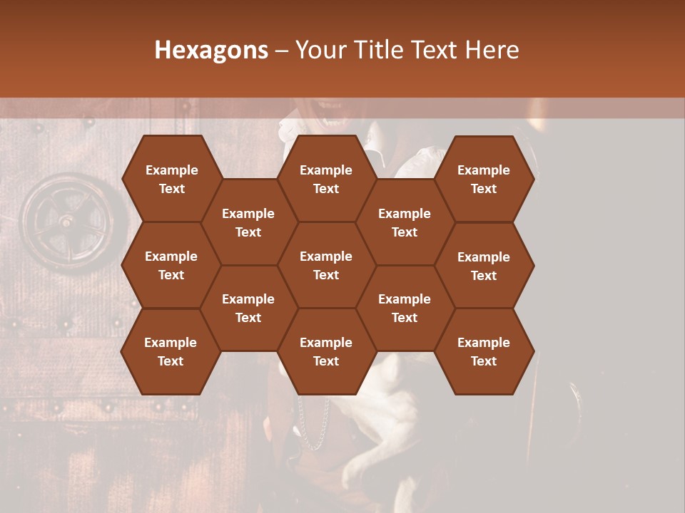 Cyborg Homme Guerrier PowerPoint Template