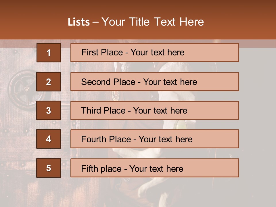 Cyborg Homme Guerrier PowerPoint Template
