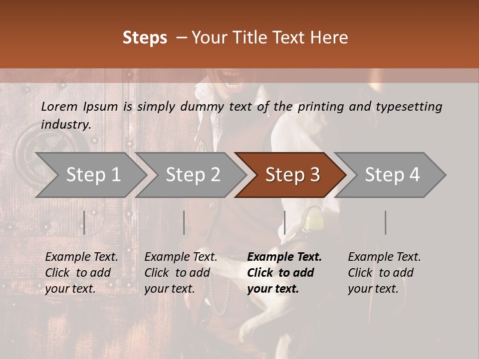 Cyborg Homme Guerrier PowerPoint Template