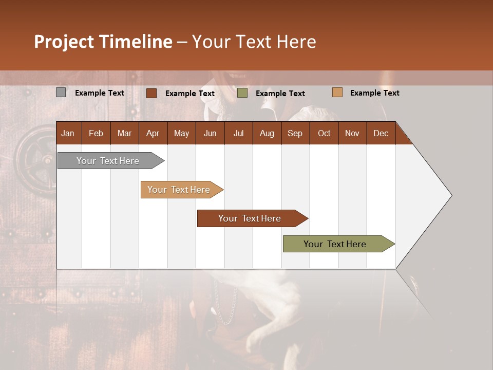 Cyborg Homme Guerrier PowerPoint Template