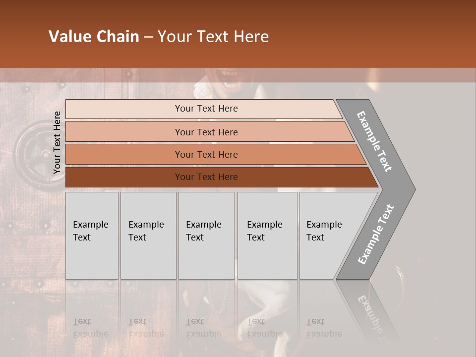 Cyborg Homme Guerrier PowerPoint Template