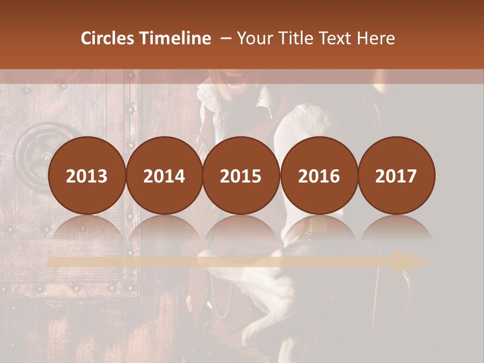 Cyborg Homme Guerrier PowerPoint Template