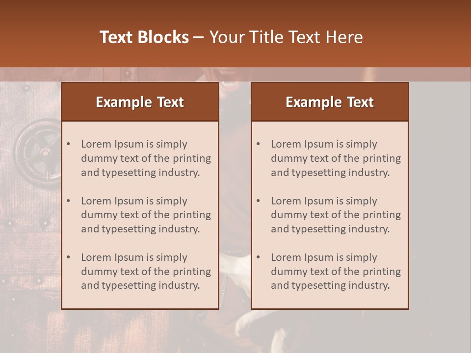 Cyborg Homme Guerrier PowerPoint Template