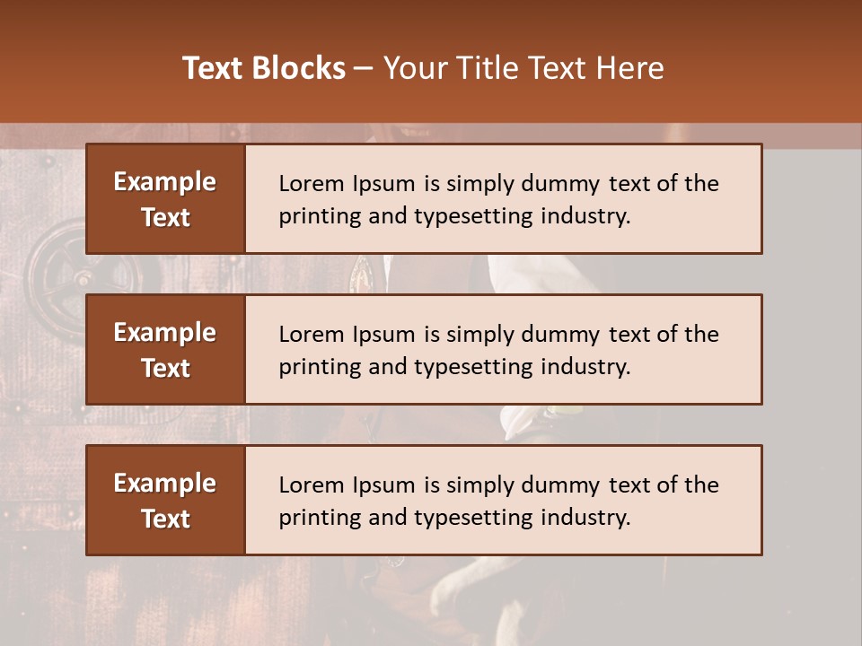 Cyborg Homme Guerrier PowerPoint Template
