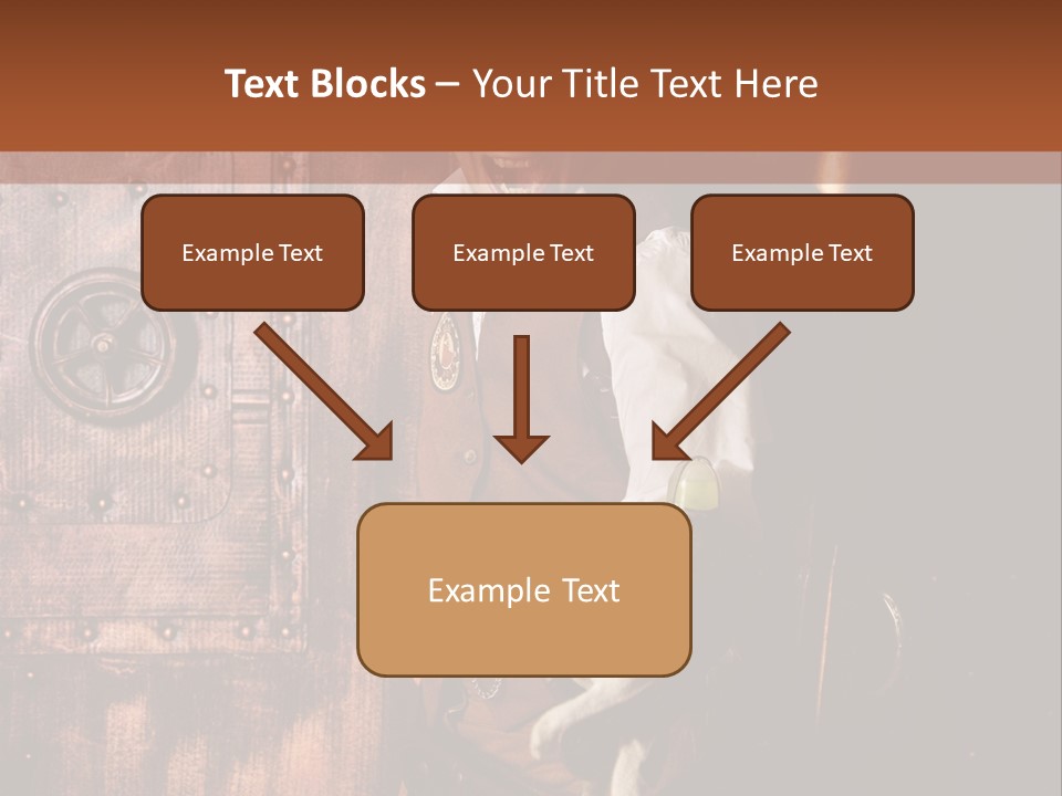 Cyborg Homme Guerrier PowerPoint Template