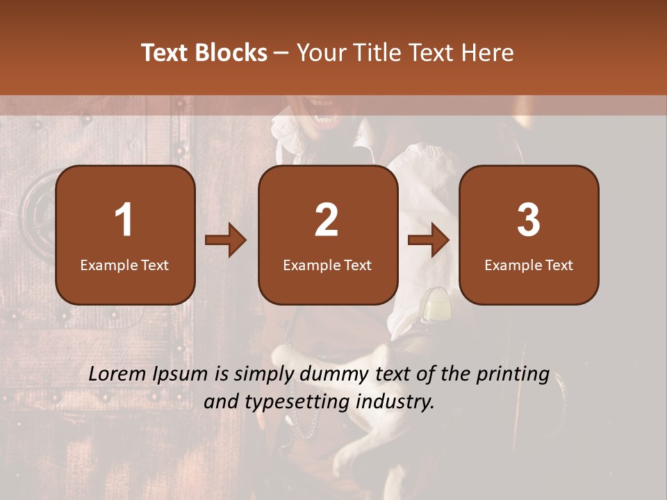 Cyborg Homme Guerrier PowerPoint Template
