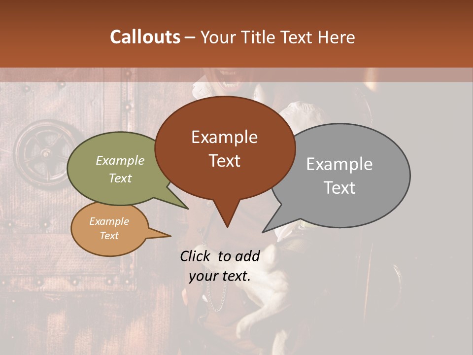 Cyborg Homme Guerrier PowerPoint Template