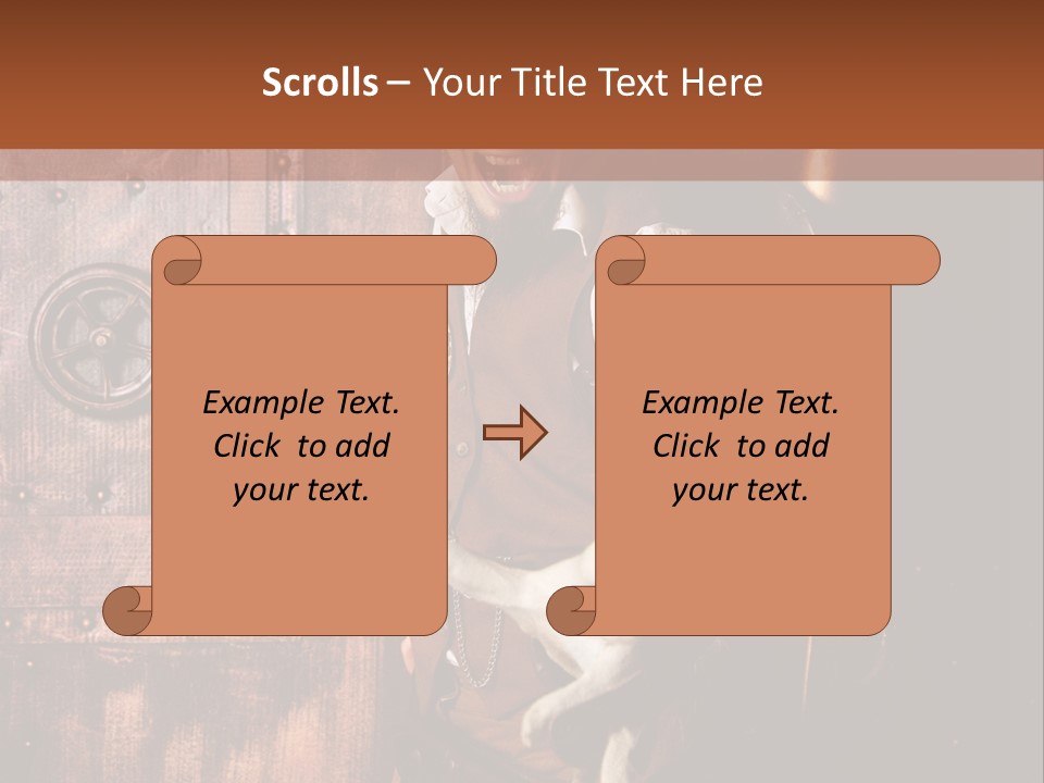 Cyborg Homme Guerrier PowerPoint Template