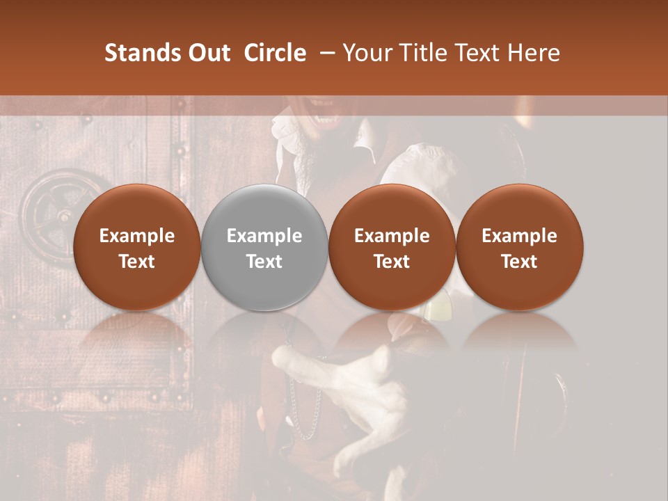 Cyborg Homme Guerrier PowerPoint Template