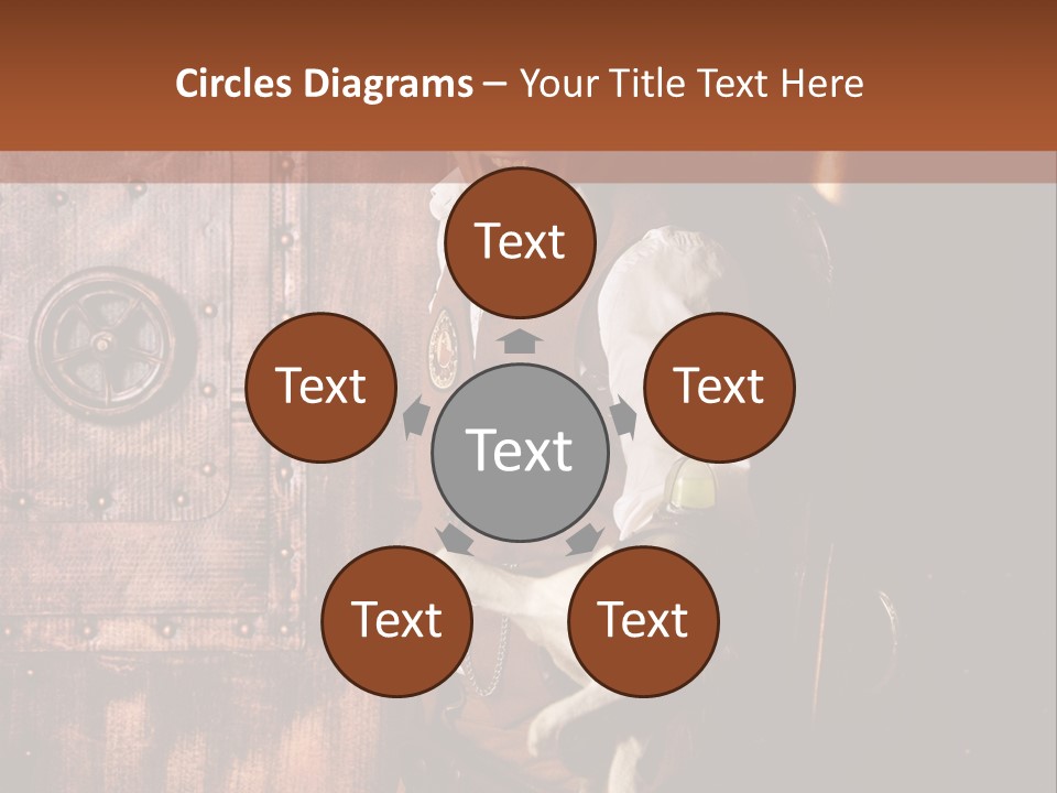 Cyborg Homme Guerrier PowerPoint Template