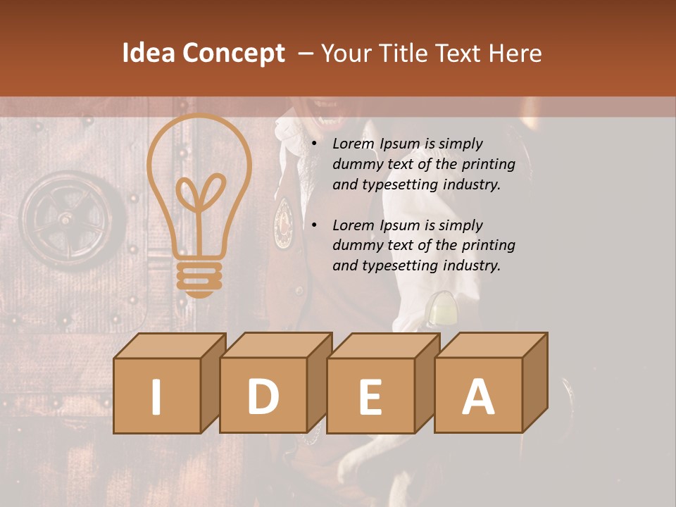 Cyborg Homme Guerrier PowerPoint Template