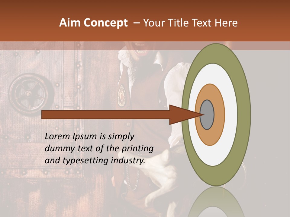 Cyborg Homme Guerrier PowerPoint Template