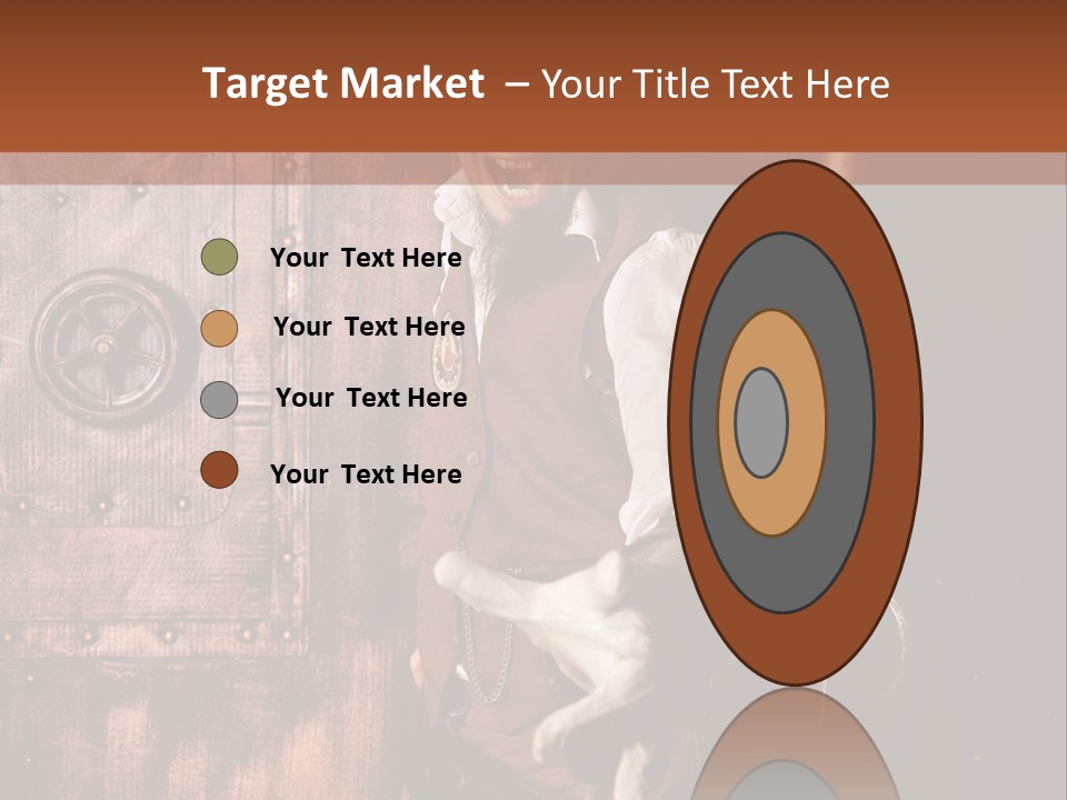 Cyborg Homme Guerrier PowerPoint Template