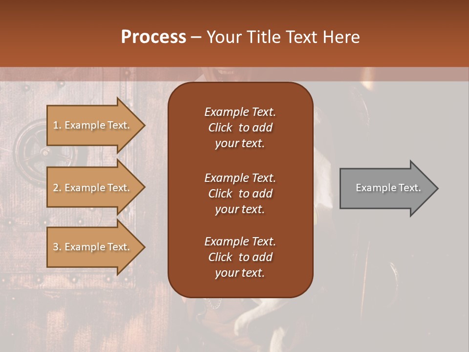 Cyborg Homme Guerrier PowerPoint Template