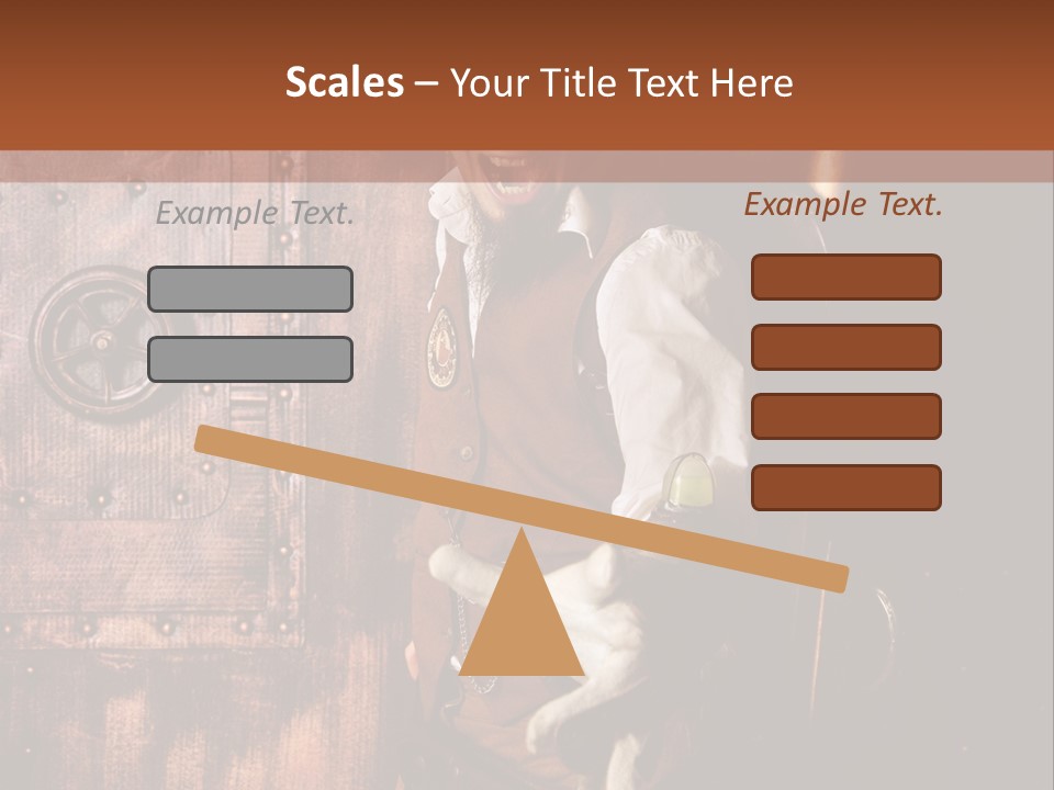 Cyborg Homme Guerrier PowerPoint Template