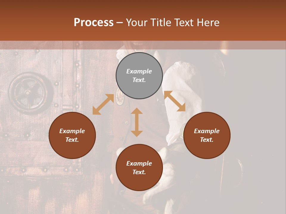 Cyborg Homme Guerrier PowerPoint Template