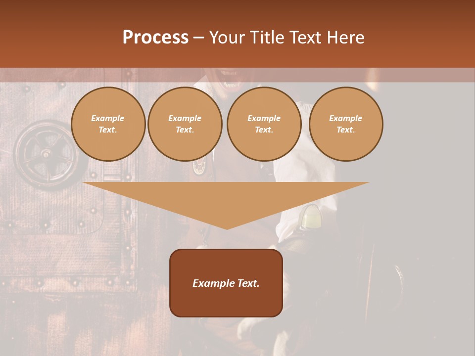 Cyborg Homme Guerrier PowerPoint Template