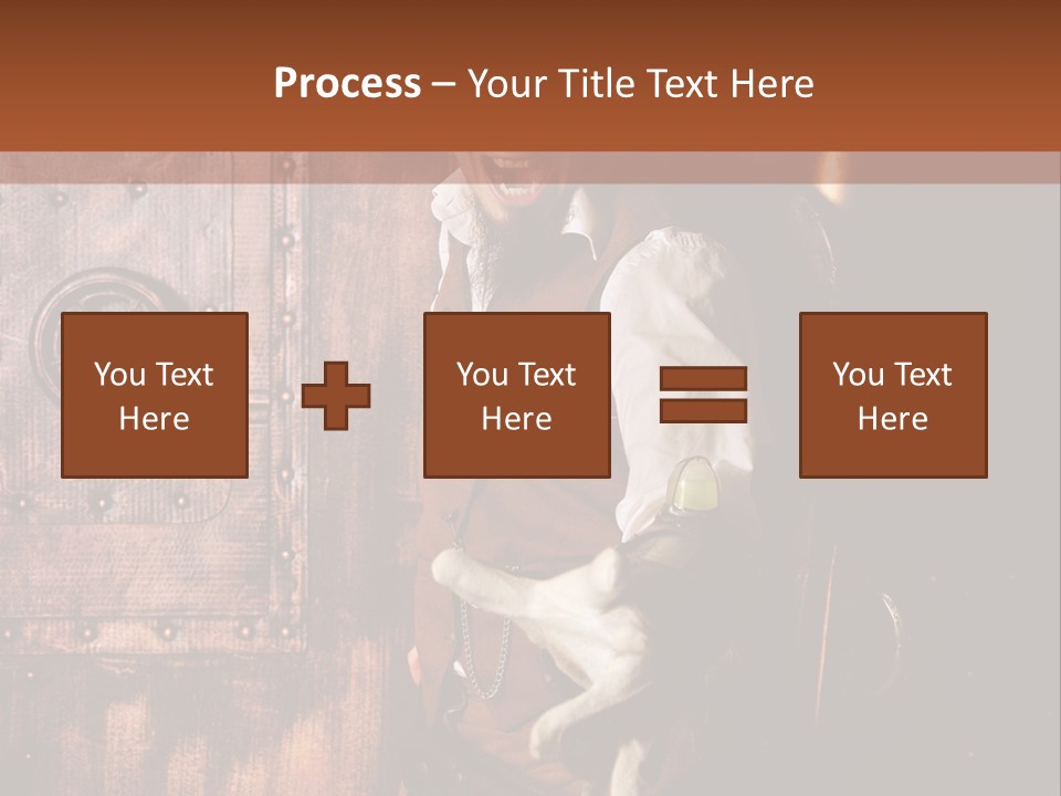 Cyborg Homme Guerrier PowerPoint Template