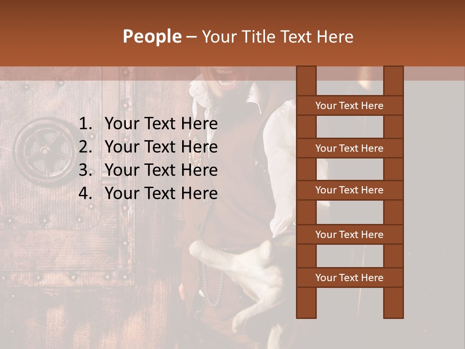 Cyborg Homme Guerrier PowerPoint Template