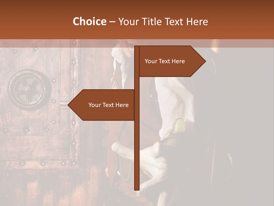 Cyborg Homme Guerrier PowerPoint Template