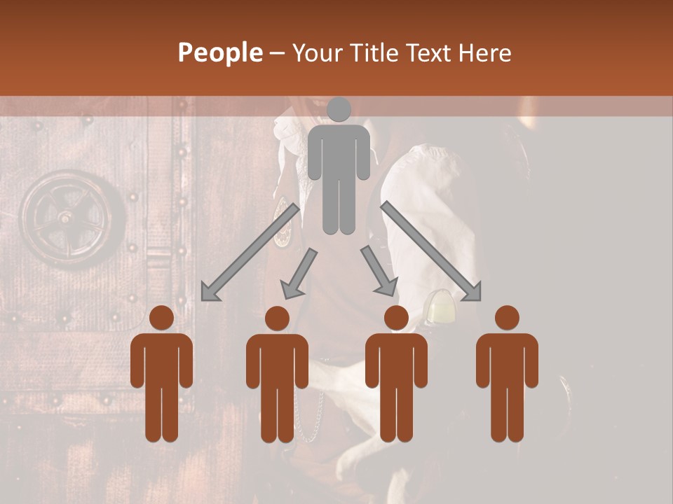 Cyborg Homme Guerrier PowerPoint Template