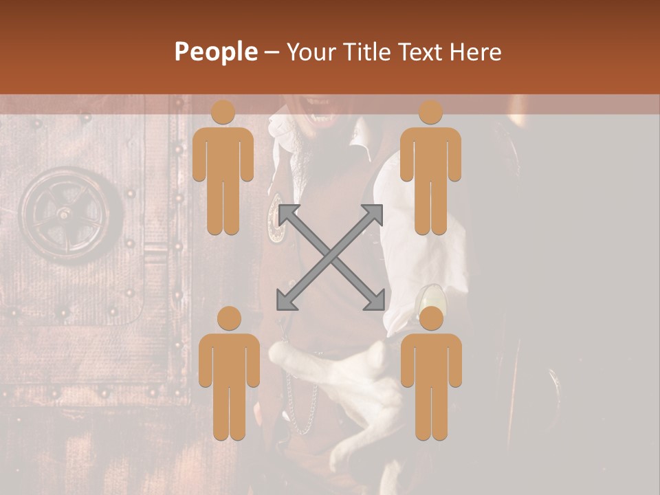 Cyborg Homme Guerrier PowerPoint Template