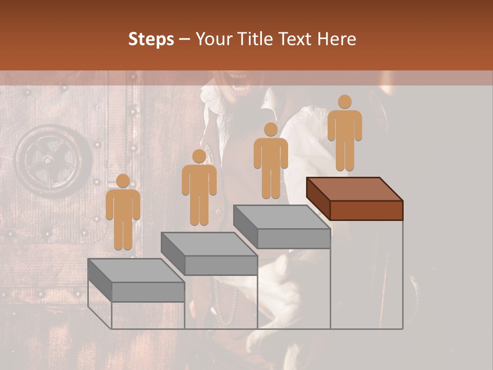 Cyborg Homme Guerrier PowerPoint Template