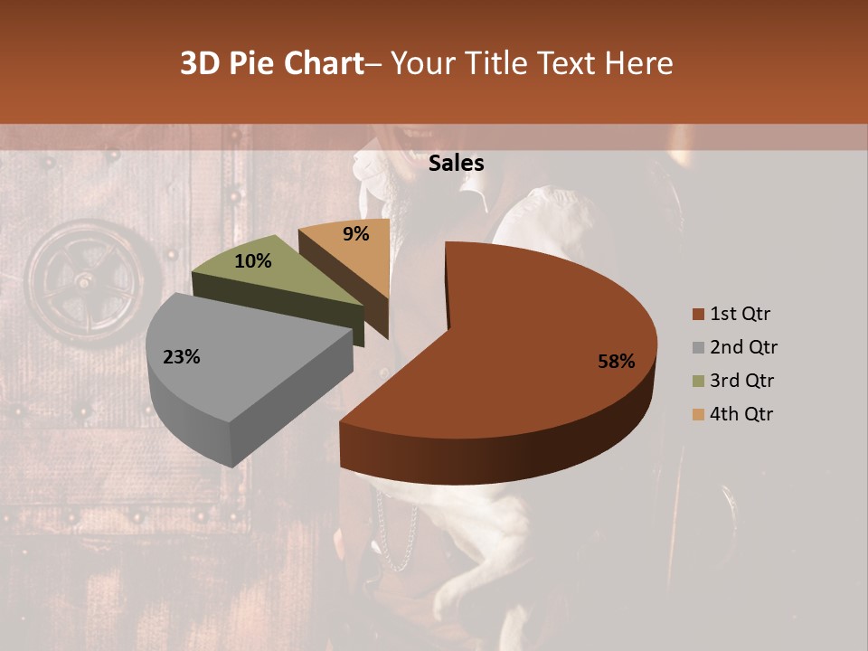 Cyborg Homme Guerrier PowerPoint Template