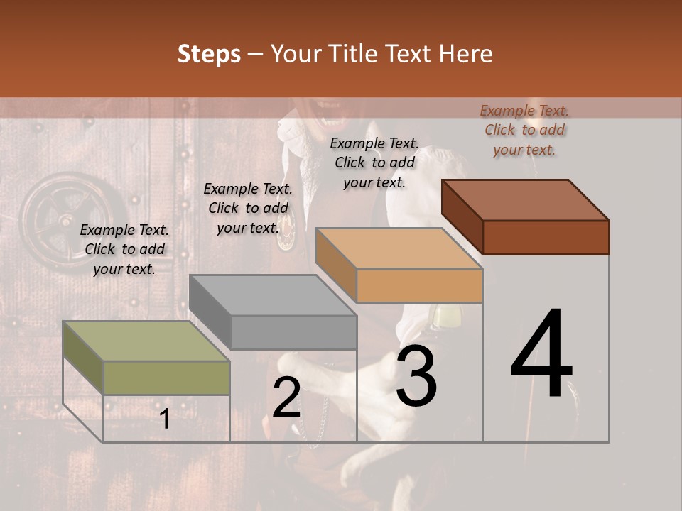 Cyborg Homme Guerrier PowerPoint Template
