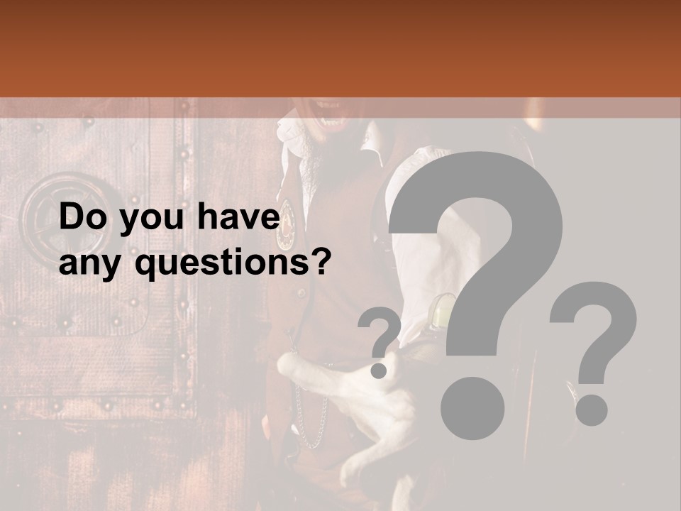 Cyborg Homme Guerrier PowerPoint Template