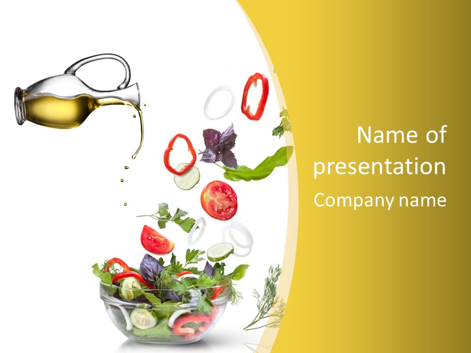 Slice Mix Parsley PowerPoint Template