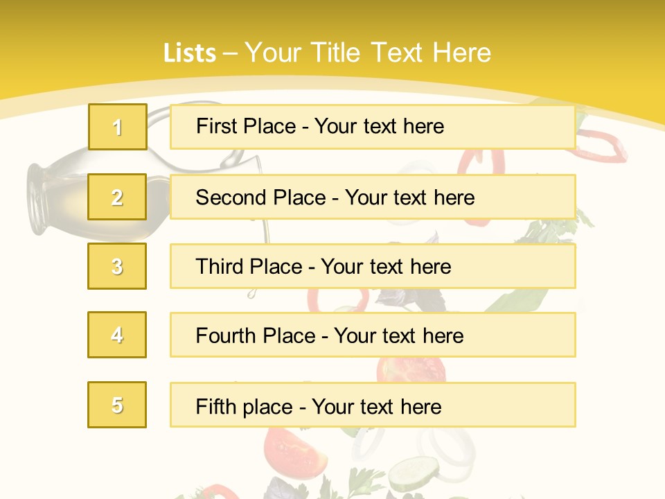 Slice Mix Parsley PowerPoint Template