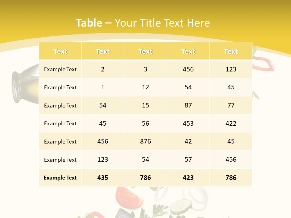 Slice Mix Parsley PowerPoint Template