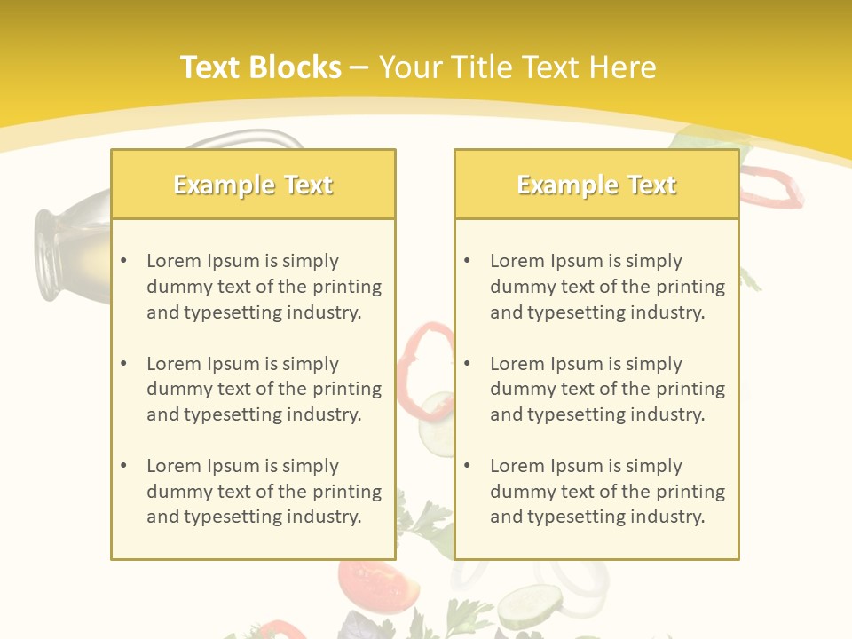 Slice Mix Parsley PowerPoint Template