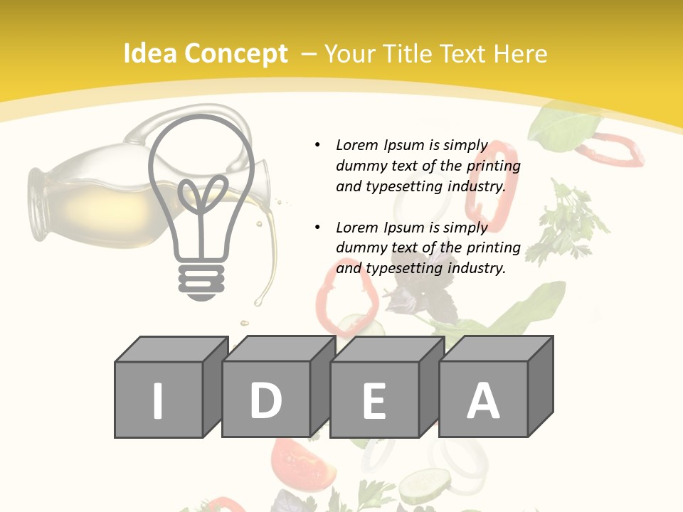 Slice Mix Parsley PowerPoint Template