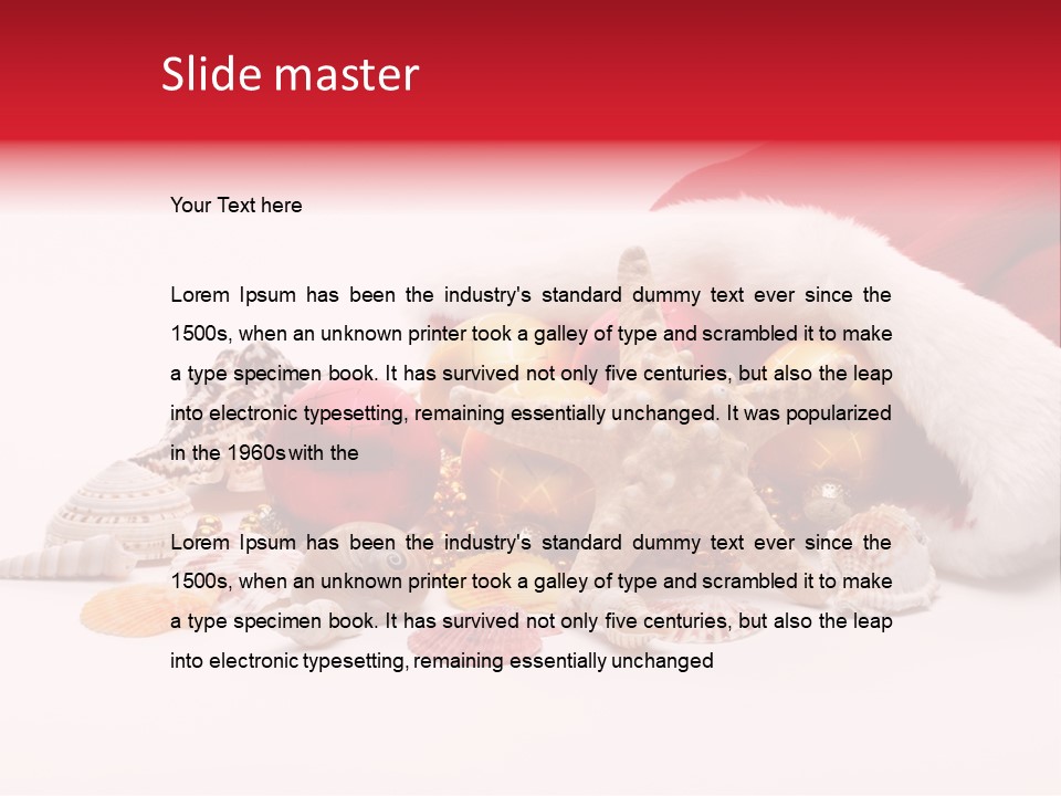 Image Starfish Santa PowerPoint Template